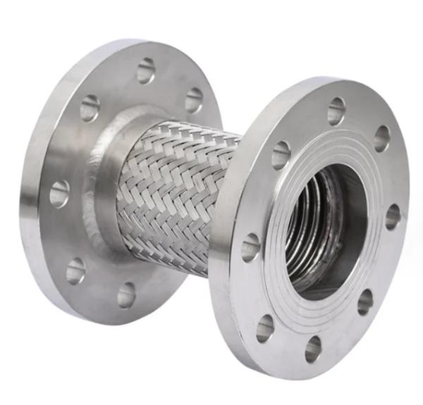 Flange Connection Ss304 Stainless Steel  Braided Flexible Metal Hose