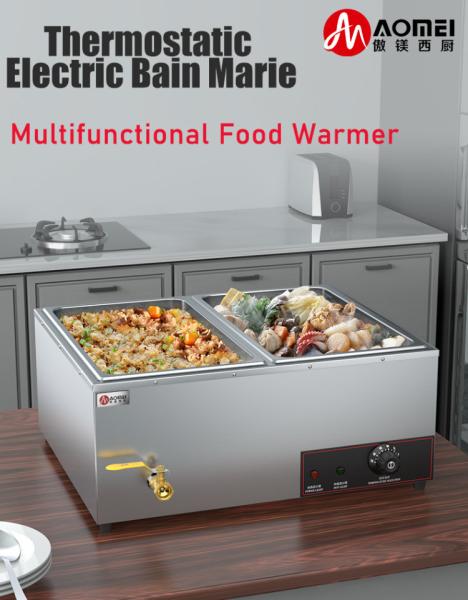 Equipamento de restaurante Sopa de cozinha aquecedor com material de aço inoxidável 68.5x56x27cm