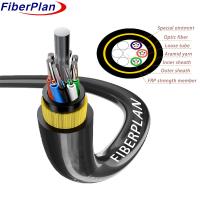Cable óptico de fibra óptica ADSS multimodo de doble chaleco