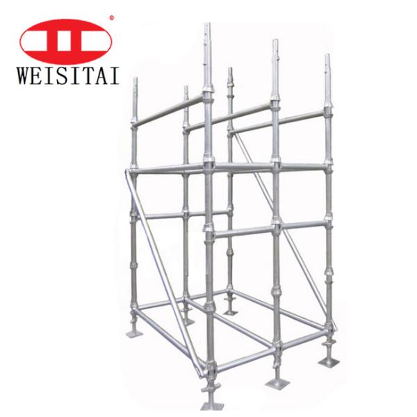 Cuplock Scaffold System Q235 Steel Pipe Scaffold Parts Hot Dip Galvanized