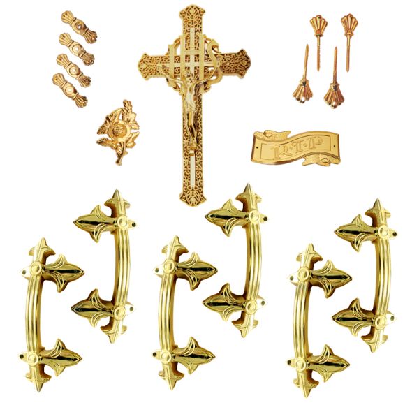 Похоронный ларец украшения регулирует Х9001, взрослые гробы и аксессуары ларцов