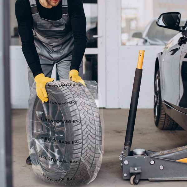 Изготовленные на заказ ясные полиэтиленовые пакеты LDPE, дюйм сумок 38x42 хранения автошины 30 микронов