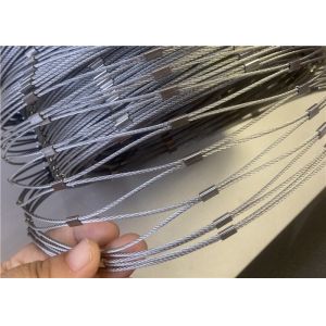 2mm 316 Grade Flexible Stainless Steel Rope Mesh For Zoo Animal Enclosures & Bird Netting