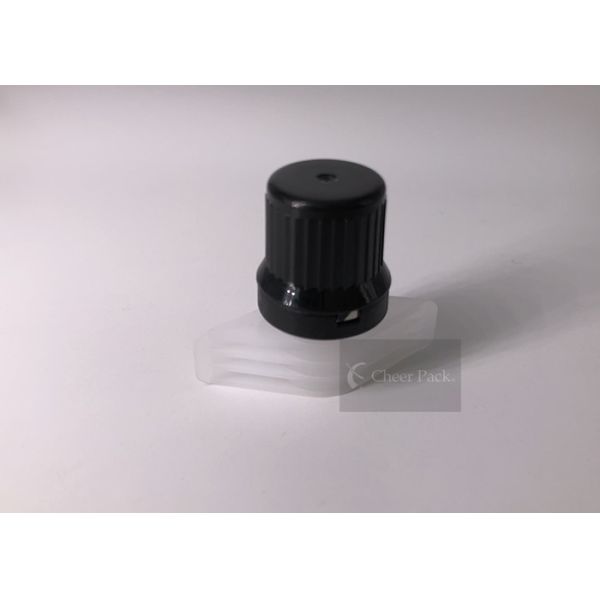 Diameter 9.6mm Matetrial PE White Color Plastic Spout Cap For Jelly Bag