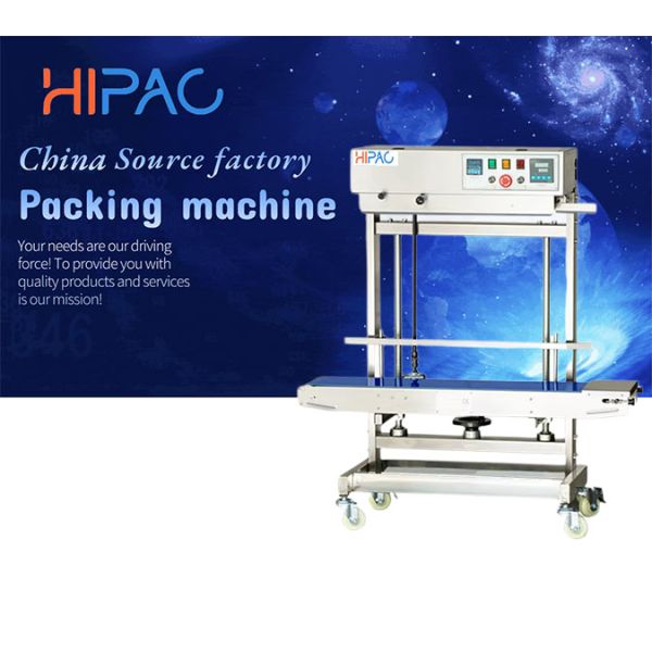 HIPAC FRL150 A/S Heightened Continuous Sealing Semi Automatic PE Bag Foil Sealing Machine