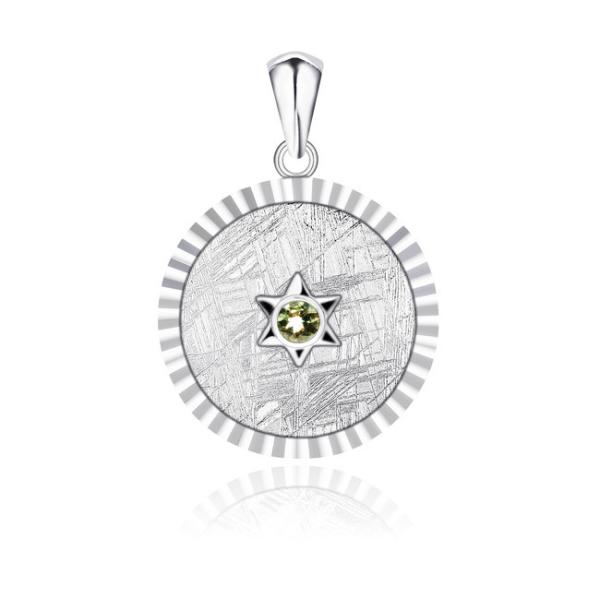925 Sterling Silver Muonionalusta Meteorite Pendant From Sweden Fashionable