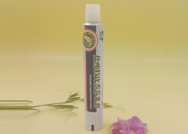 Printed 50g Pharma Squeeze Tube Containers Metal Material PPG End Latex
