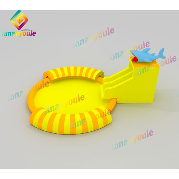 Toddlers Inflatable Water Slide Park Aqua Park With Swimming Pool