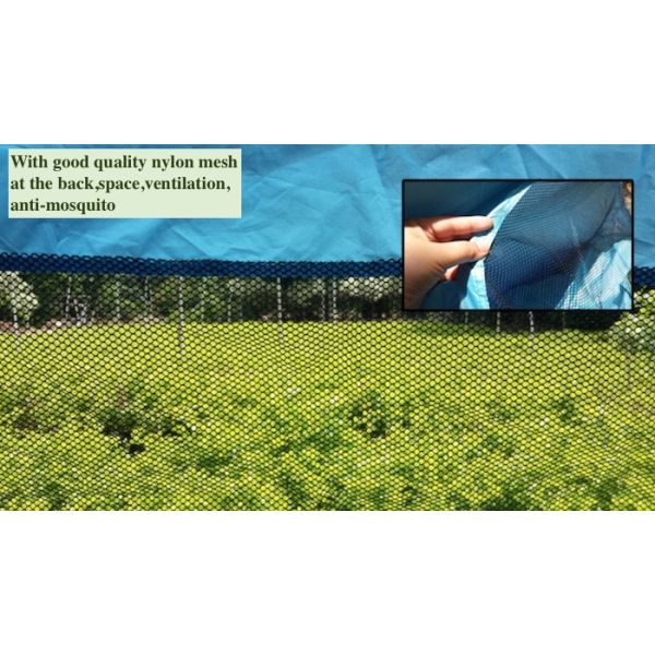 165*200*130 см. Двухместная палатка для кемпинга на открытом воздухе Синяя водонепроницаемая УФ-устойчивая 190T Поп-Ап Shelter