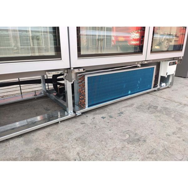 2040 литров 3 замораживателя Merchandiser двери качания стеклянных с нижней установленной системой рефрижерации R290