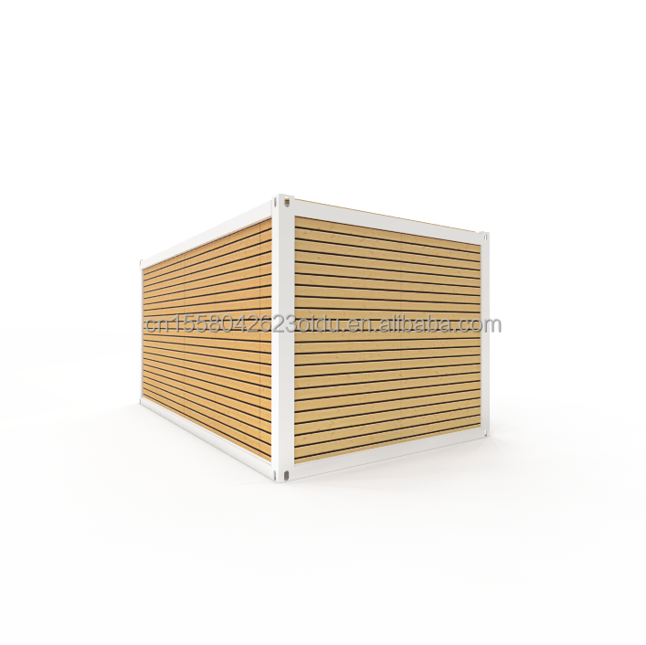 Hoteles Alojamiento Aluminio aleación Ventanas Moderna estructura modular de acero Imitación de madera Luxo apartamento para una sola persona