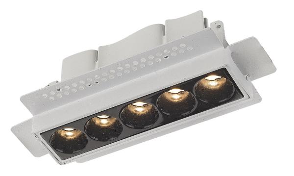 Liner Laser Blade Trimless LED Recessed Downlight IP20 Powder Coating White / Black
