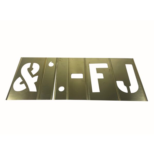 Customização de estênceis de latão amarelo de 1,5 polegada