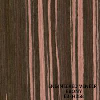 La couleur Ebony Wood Veneer Slice Cut machiné par H258 de Brown a tondu de retour pour la peau de porte