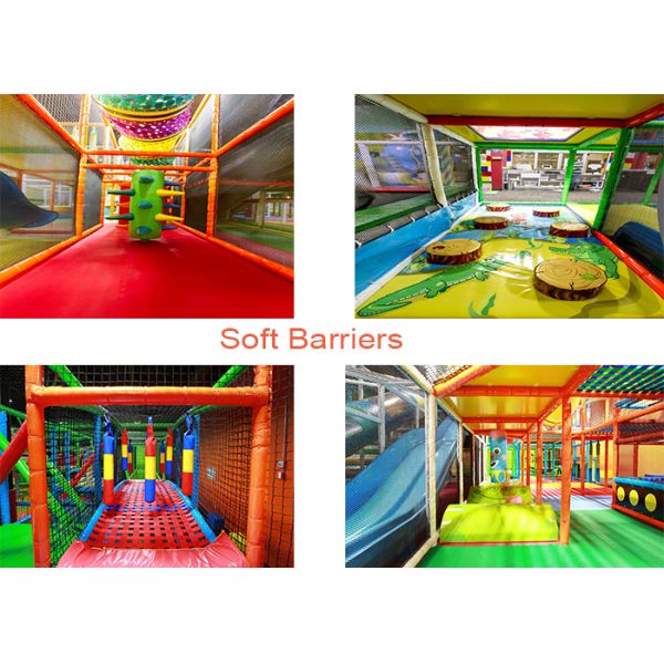 PVC Foamed Indoor Preschool Playground Equipment Kids Play Toys With Rope Climbing