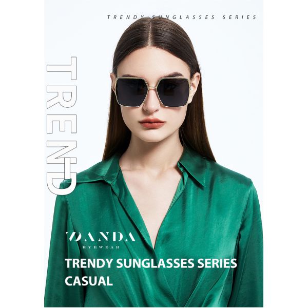 Объектив TAC солнечных очков рамки металла женщин полигональный управляя УЛЬТРАФИОЛЕТОВЫЙ преграждая