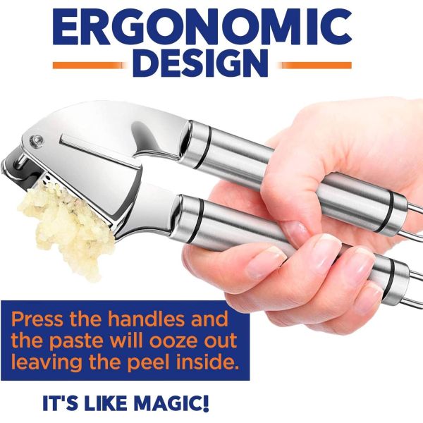 Garlic Masher Vegetable Pepper Ginger Squeezer Handheld Crushing Tool Kitchen Accessories
