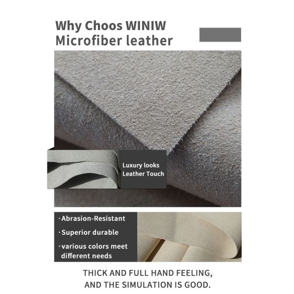 Micro Fiber Suede Cloth Fabric Ultra Suede Leather For Sofa