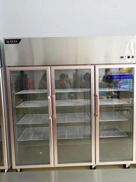 1.8m 3 Door Stainless Steel Refrigerator Corrosion Resistance CE
