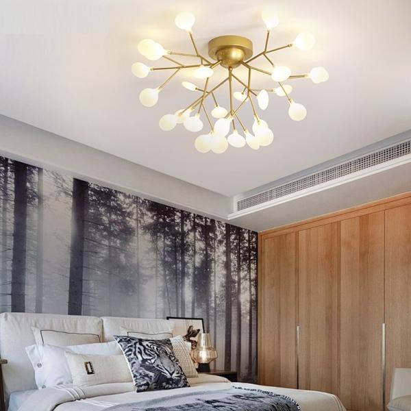 Vintage Industrial Ceiling Light Living room Kitchen Dining room Glass Flush Mount Ceiling Light(WH-MI-274)