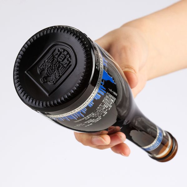 Приемлемый логотип клиента Стеклянные бутылки пива 250 мл 330 мл 500 мл 640 мл с крышкой короны