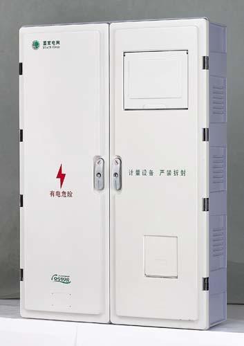 SMC FRP Electric Meter Box / OEM Outdoor 3 Phase Meter Box 700*1000*180mm