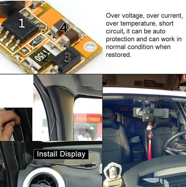 Alligator Clip to DC 5.5x2.1mm Power Converter Cable -12V Battery Clip to DC Plug Adapter for LED Strip, DVR, Test Equipment
