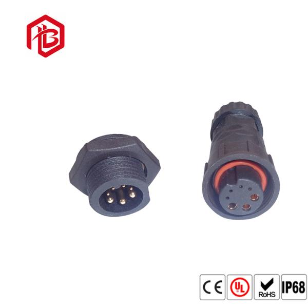 Conector redondo impermeable IP68 certificado por UL 16A para iluminación LED
