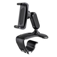 Support mobile de tableau de bord de voiture de rétroviseur 360 degrés tournant 7 pouces