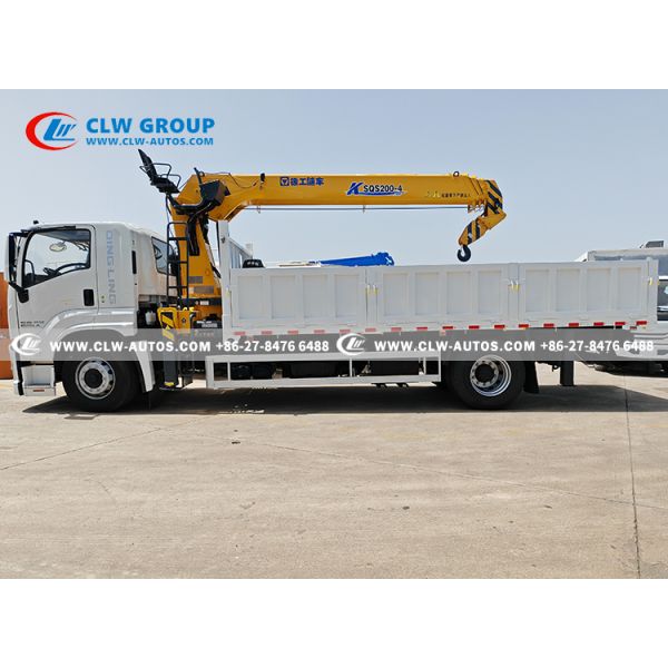 ISUZU GIGA 8x4 16-Ton Straight Boom Crane Truck with 360° Rotation and 350HP Euro IV Engine