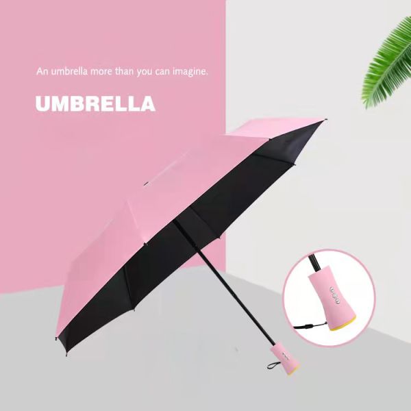 Minimalist Design Fully Automatic Folding Umbrella with Rechargeable Bluetooth Speaker