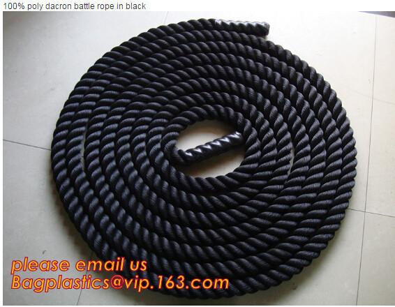 Poly Dacron Battle Rope 1.5 Sports Training 40 ft Battling Battle