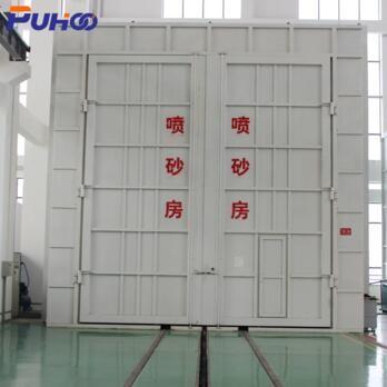 High Efficiency Shot Blasting Booth Painting Room Manually Sand Blasting Equipment