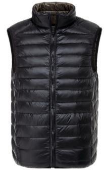 Autumn Mens Light Down Jacket , Plus Size Men Ultra Light Down Vest Waterproof