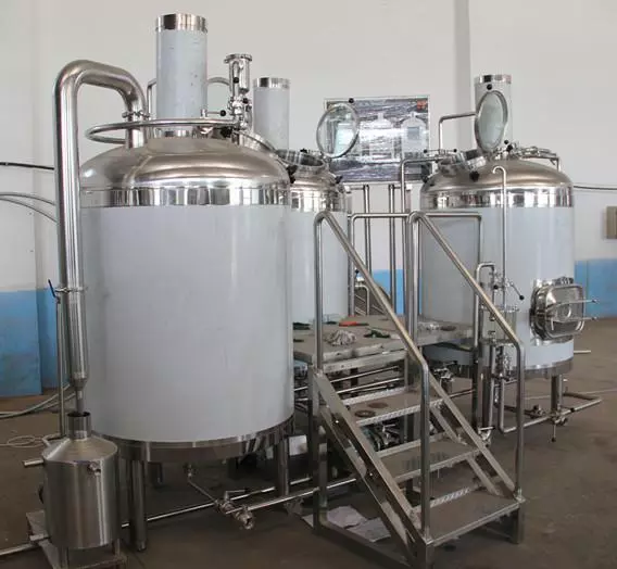 PLC 500L Micro Beer Brewing Equipment For Restaurant