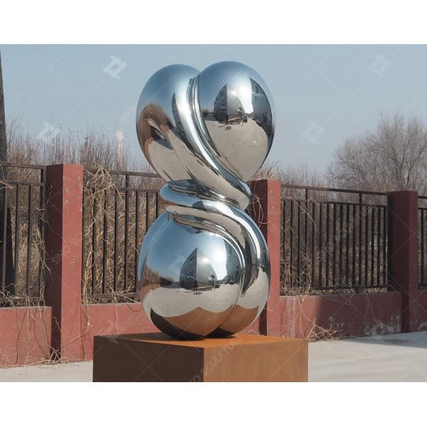 Легко Чисто Абстрактные Скульптуры из нержавеющей стали / Металлические Скульптуры современного искусства