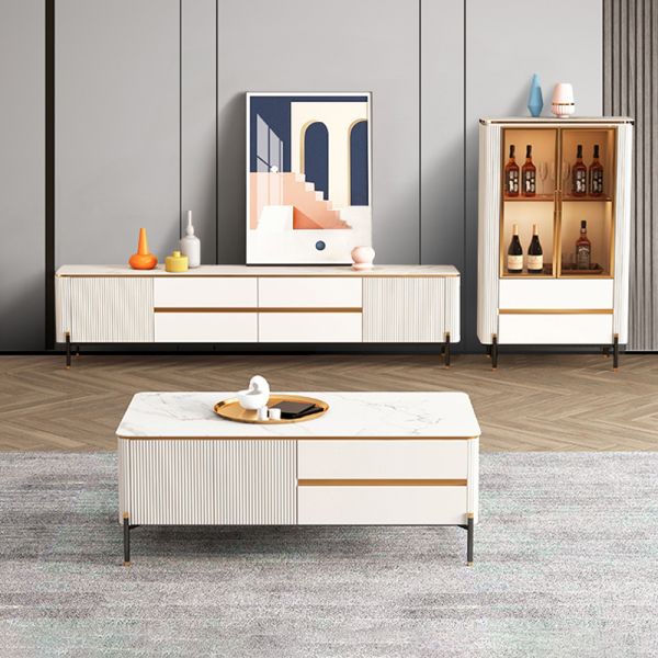 Floor Drawer Light Wood TV Stand Cabinet 120cm*60cm