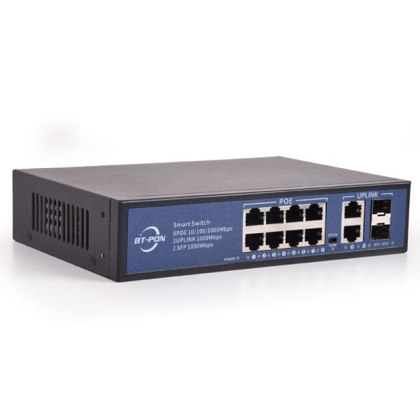 Переключатель Poe камеры IP сети 8 гаван 2 гаван 100mbs