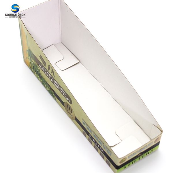 White Cardboard Cigar Packaging Corrugated Paper Packaging Boxes Standing Display For Cigar Pre Roll