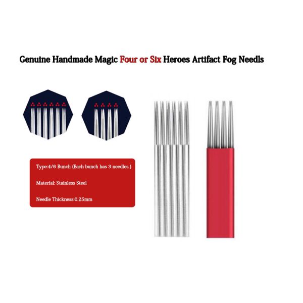 Semi-permanent Makeup Tattoo Machine eyebrow Fog eyebrow Needle Accessories Handmade Magic Four or Six  round 3 stitches