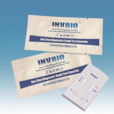 Cartão rápido médico do teste da dengue dos jogos de teste de diagnóstico do IVD