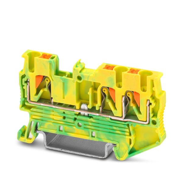 Phoenix Contact 3209565 PT 2.5-TWIN-PE Ground Terminal Block with Push-in Connection and 2.5 mm2 Rated Cross Section
