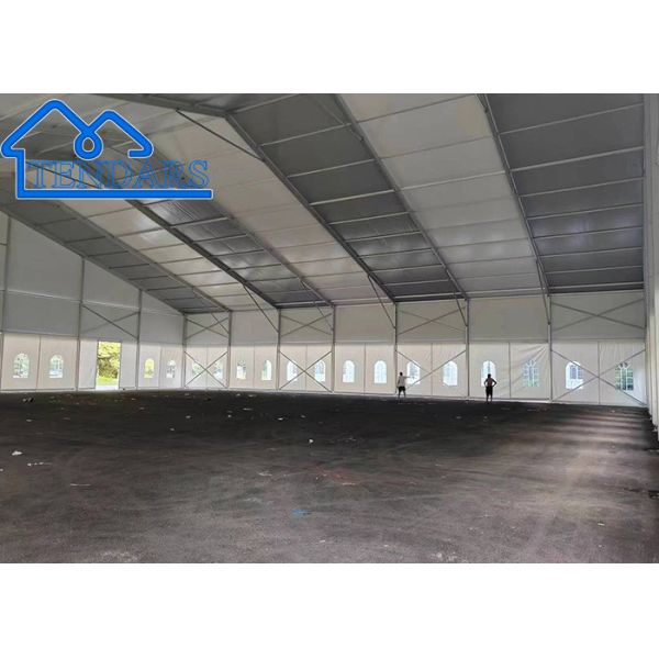 6061/T6 Aluminum 6x6m Heavy Duty Marquee Tent Fire-Retardant Canopy Heavy Duty Anchors for Trade Exhibitions