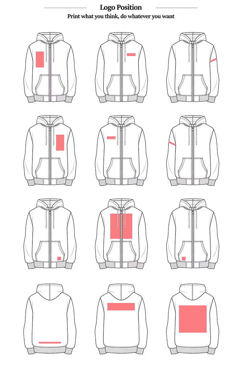 Custom Streetwear 100% Cotton Heavyweight Full Face Zip Up Rhinestone 3d Puff Printing Hoodies