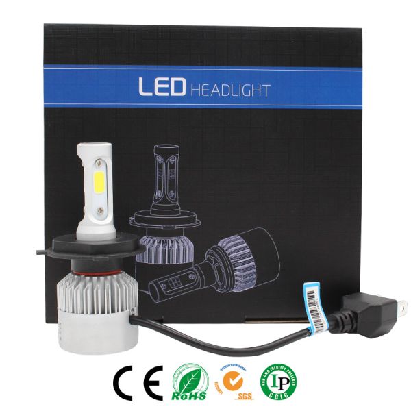 Super bright Auto Car H8 H11 H7 H4 H1 LED Headlights 6500K 72W 8000LM COB Bulbs Diodes Automobiles Parts Lamp
