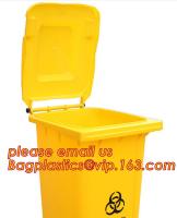 Trash Can industrial trash bin, Control Liter HDPE Outdoor Plastic Trash Can plastic street waste bin with pedal, BAGPLA