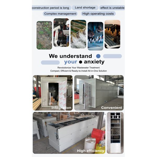 Integrated Portable Packaged Automatic Wastewater Sewage Treatment Plant System for Food Service Hotel