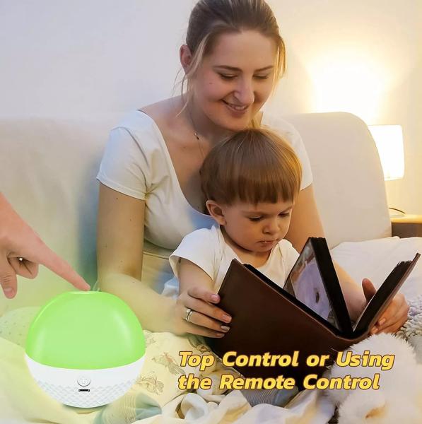 85mm Touch Remote Control Night Light Colorful Table Lamp For Living Room