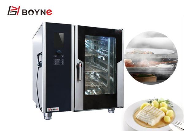 Stainless Steel Industrial 10 Trays Combi Oven Commercial With Boiler