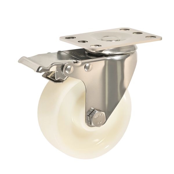 Heavy-Duty Stainless Steel PA Nylon Industrial Caster Wheel for High Strength and Wear Resistance